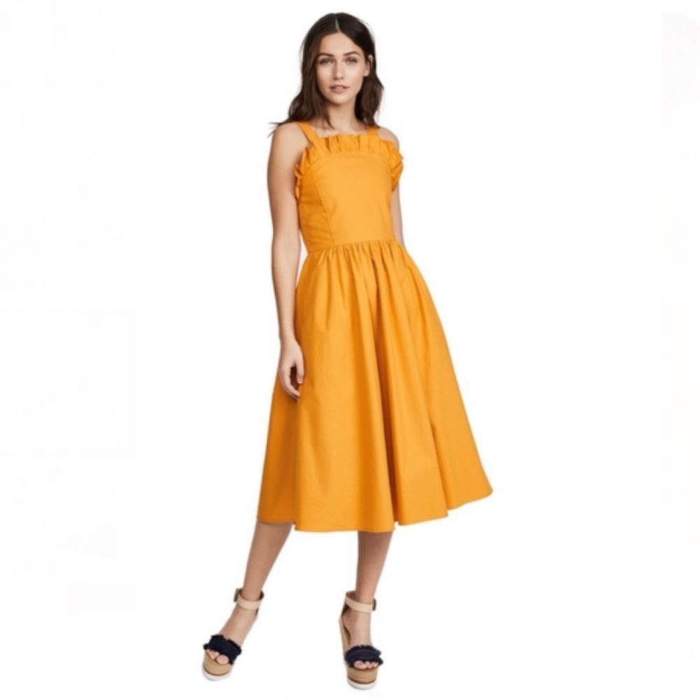 Sea New York Orange Midi Dress